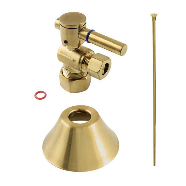 Plumbing Toilet Trim Kit, 58Inch x 38Inch OD Comp, Brushed Brass